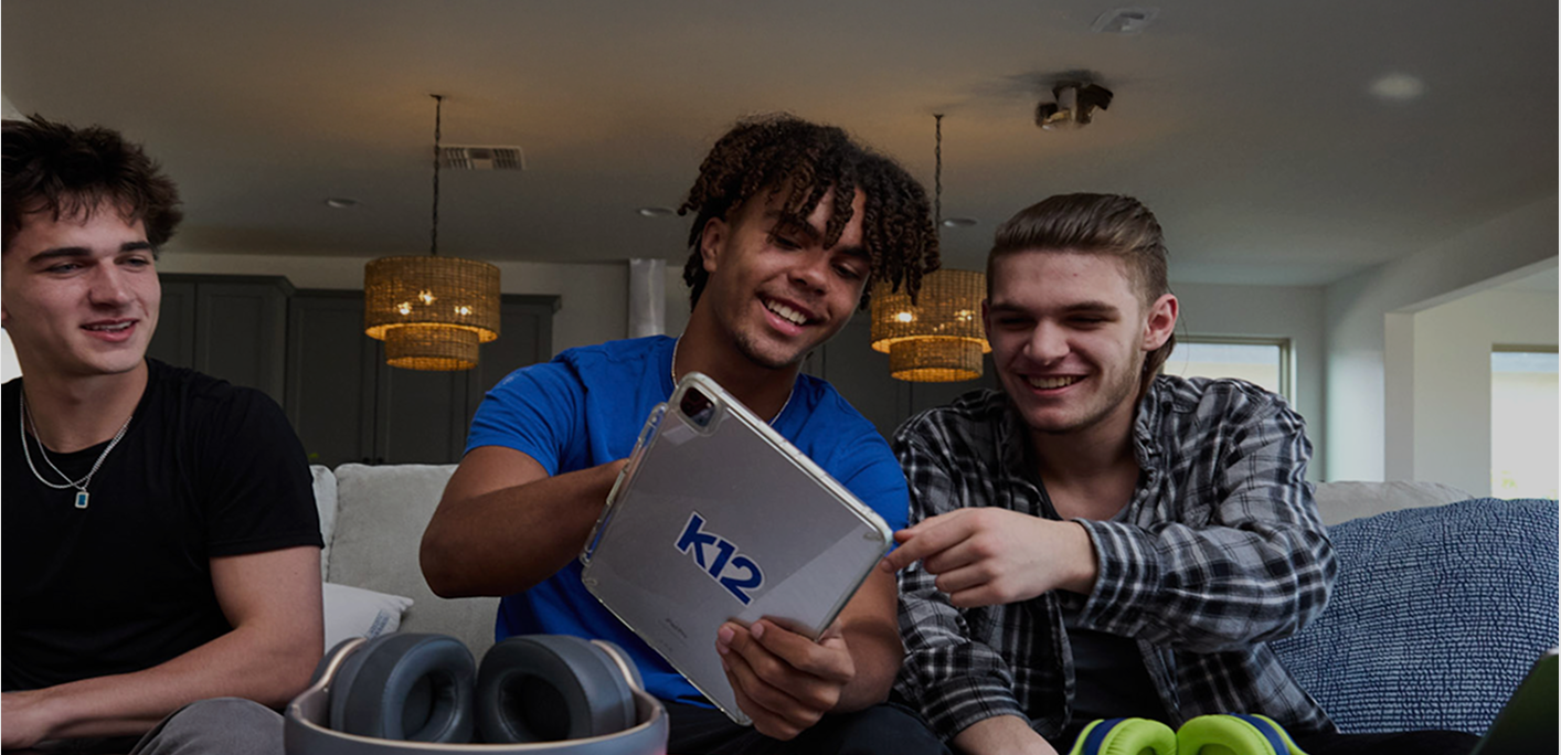 Stuents usando su tableta